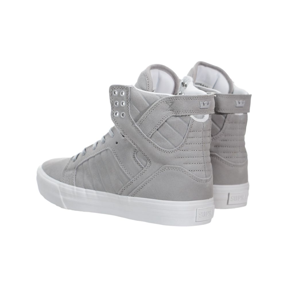 Baskets Montantes Supra SkyTop HF Grise Light Grey/Off White Homme | MDR-91550580